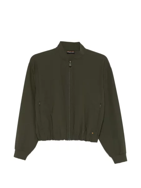 Długi kurtka bomber Save The Duck zielony