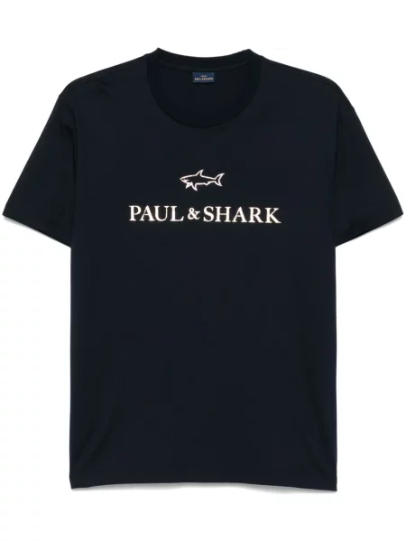 Tricou Paul & Shark cu imagine albastru