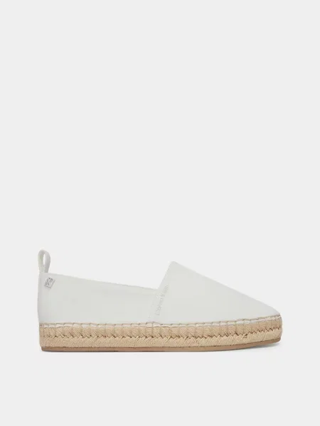 Еспадрильї Calvin Klein OBLIQUE ESPADRILLE CANVAS білий