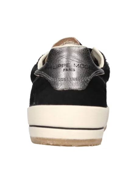 Sneakersy Philippe Model do tenisa zamszowe czarne