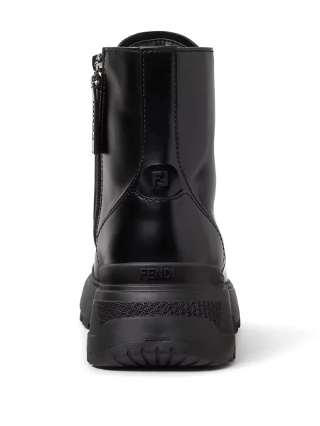 Botine Fendi din piele negru