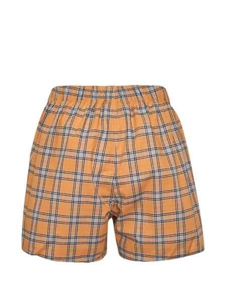 Pantaloni scurți Msgm în carouri portocaliu