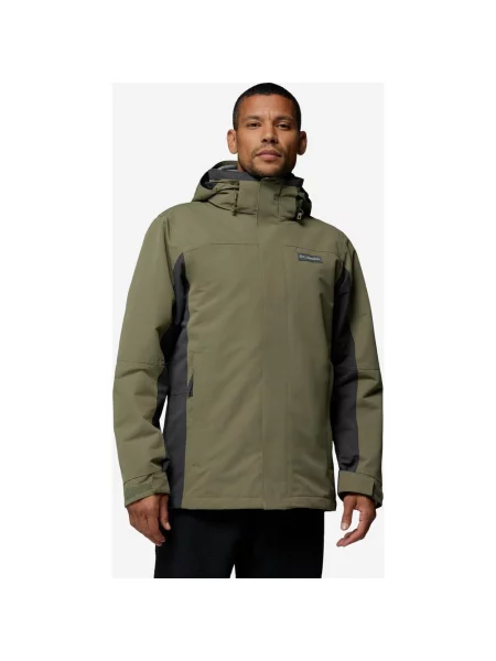 Kurtka z kapturem Columbia Bugaboo IV Fleece Interchange jasnoszary S zielona