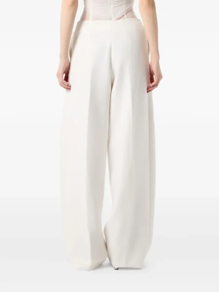 Pantaloni Blumarine plisate alb