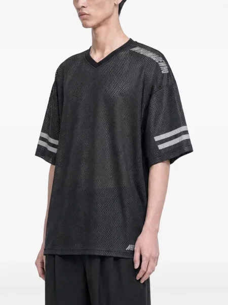 Tricou Whomadewho cu imagine plasă negru