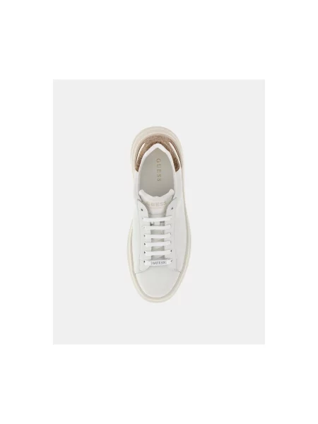 Guess Sneakersy Elba FMPVIB Béžová biela