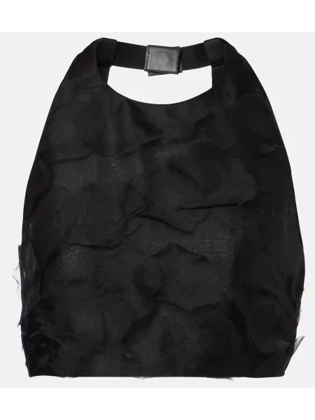 Top Max Mara de mătase negru
