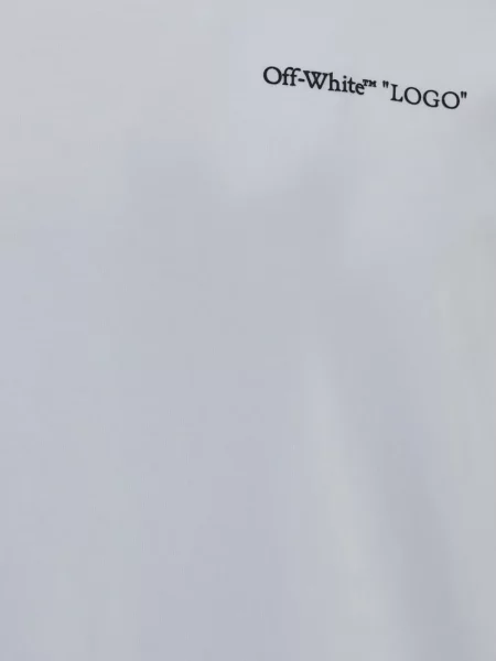 Scurt tricou Off-white cu autograf alb