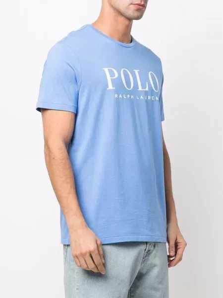Sweter Polo Ralph Lauren klasyczny z nadrukiem biały