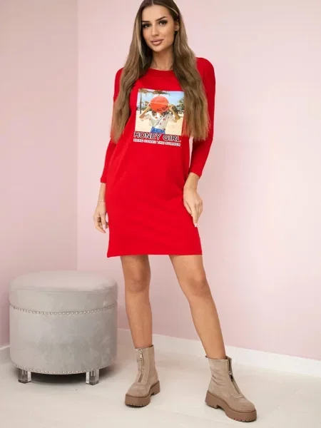 Rochie copii Kesi roșu