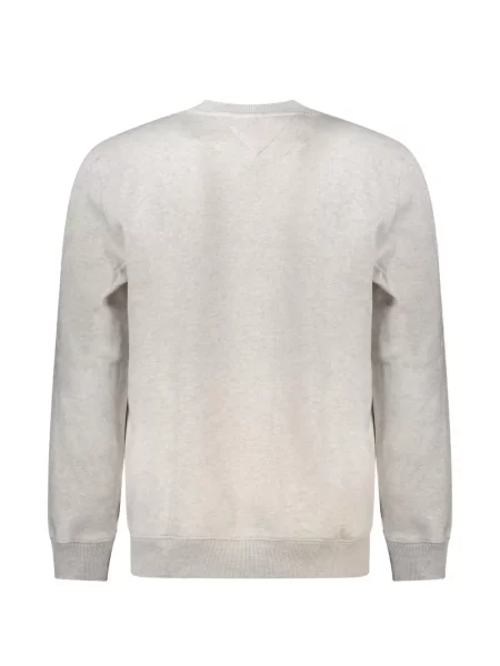 Hanorac crewneck Tommy Hilfiger cu broderie cu decolteu rotund gri
