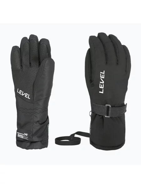 Mănuși de schi pentru copii Level Junior black negru