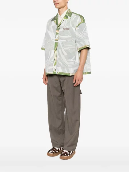 Scurt cămașă Moschino cu imagine verde