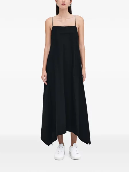 Rochie Marcella asimetrică negru