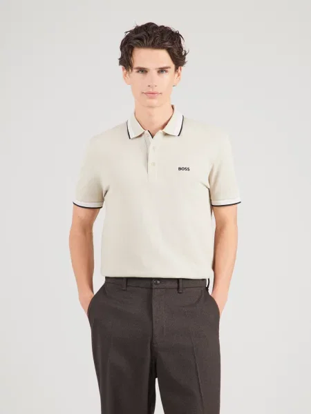 BOSS Tricou polo Paddy deschis bej