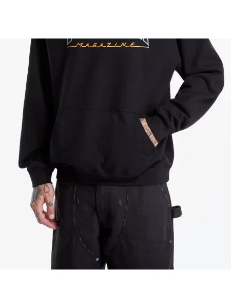 Hanorac cu glugă Thrasher negru