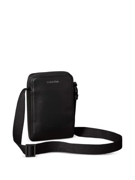 Geantă Calvin Klein cu autograf negru
