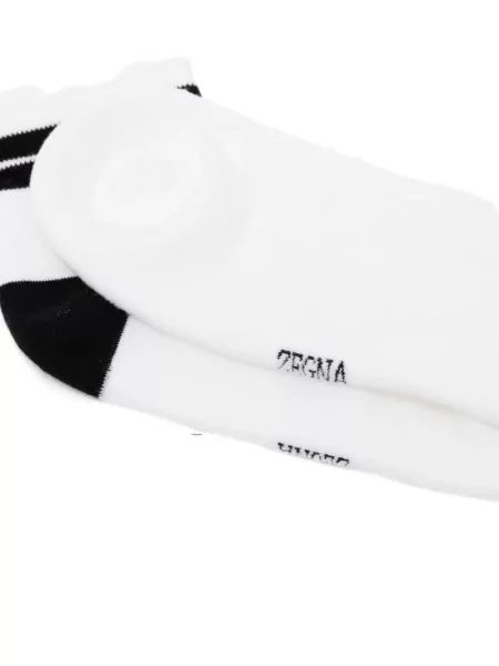 Șosete Zegna cu dungi alb