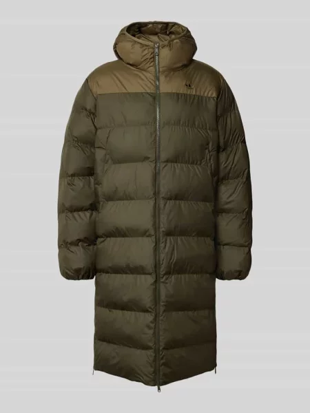 Długa kurtka Adidas Originals oliwkowa