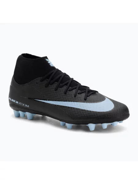Încălțăminte de fotbal pentru bărbați Nike Mercurial Superfly 10 Academy AG black/ice blue negru