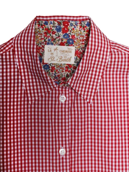 Cămașă Mc2 Saint Barth cu broderie roșu