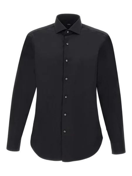 Cămașă Barba cu mâneci lungi lungă negru