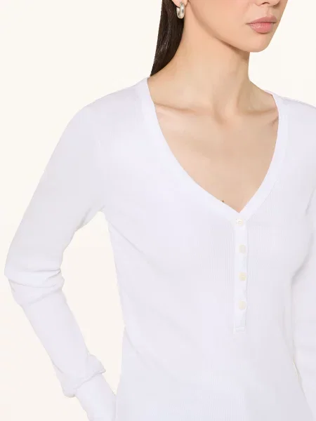 Drykorn Koszulki Kobieta M Longshirt Ripp Kordelia Styl biały