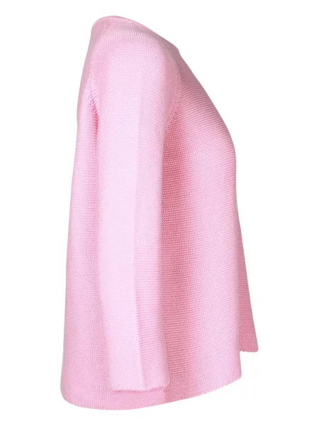 Tricou Max Mara tricotate cu decolteu în U roz