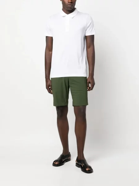Scurt tricou polo Sunspel alb