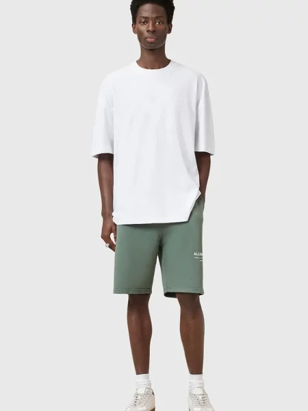 Къс панталон AllSaints UNDRGRND SWEATSHORT сиво