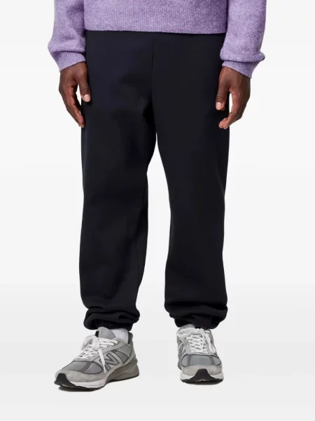 Futó nadrág Carhartt Wip autogrammal kék