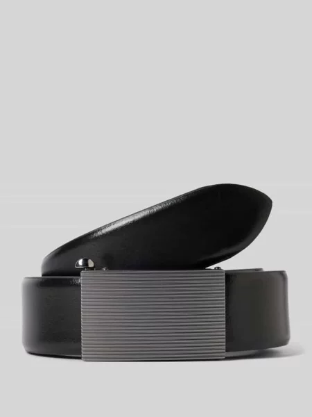 Skórzany z zapięciem na klamrę Lloyd Men's Belts czarny