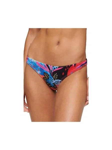 Plavky Superdry s tropickým vzorom modrá