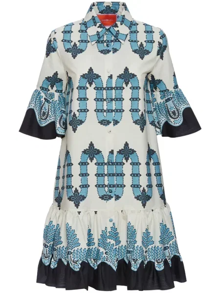 Rochie tip cămașă La Doublej alb