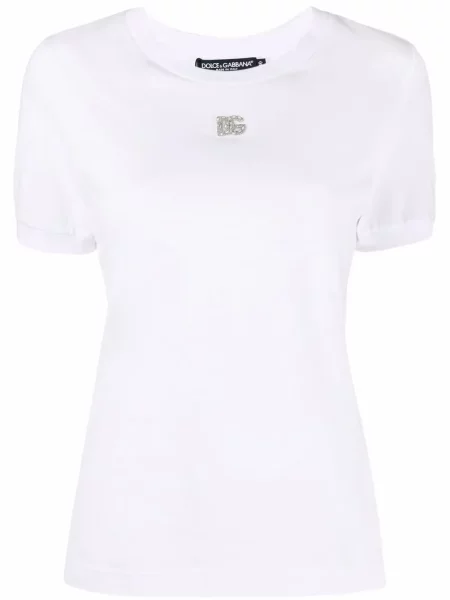 Tricou Dolce & Gabbana scurt alb