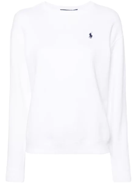 Hanorac Polo Ralph Lauren din jerseu alb