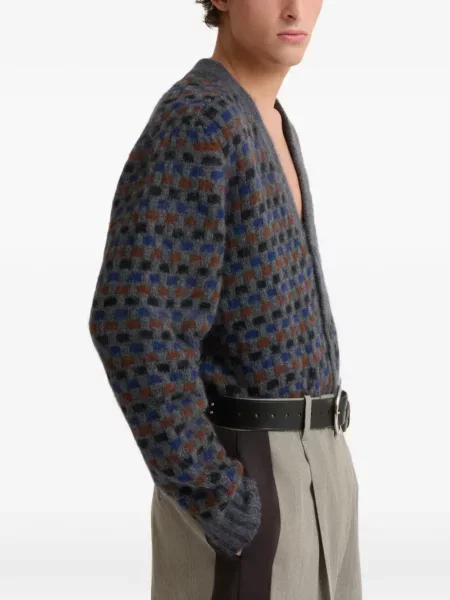 Cardigan Marni de lână gri