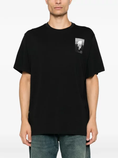 Tricou The North Face cu imagine negru