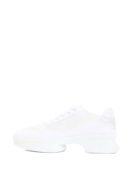 Sneakerși Prada cu șireturi plasă alb