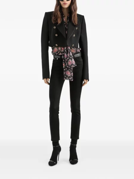 Φλοράλ τοπ Dolce & Gabbana με φιόγκο μαύρο