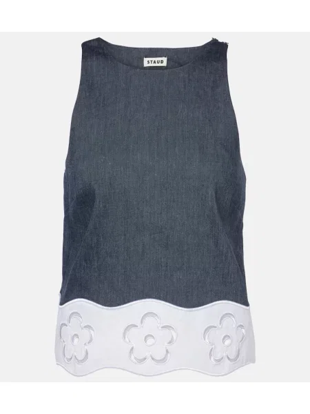 Top Staud de in plisat alb