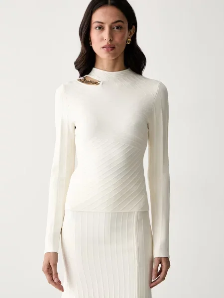 Marciano by Guess pulover pentru femei cu vâscoză KAEDA bej