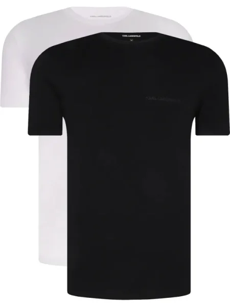 Karl Lagerfeld Tricou negru alb