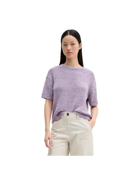 Dzianinowy sweter Marc O'polo fioletowy