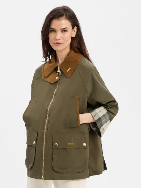 Barbour kurtka przejściowa Icons Bedale Kobiety jednolity 34 zielony