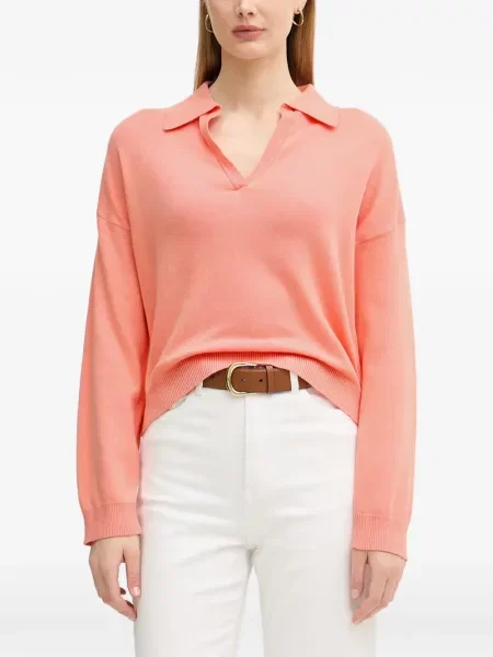 Gulerat tricou polo Benetton roz