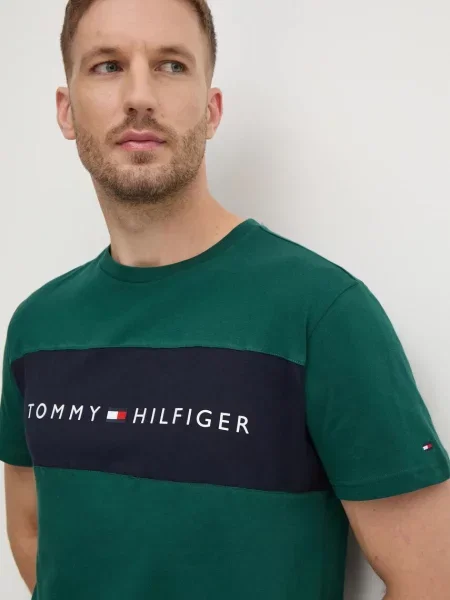Kratka majica Tommy Hilfiger zelena