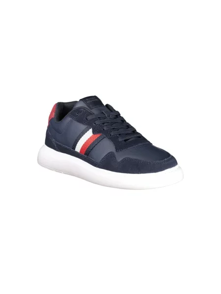 Sneakersy Tommy Hilfiger skórzane niebieskie