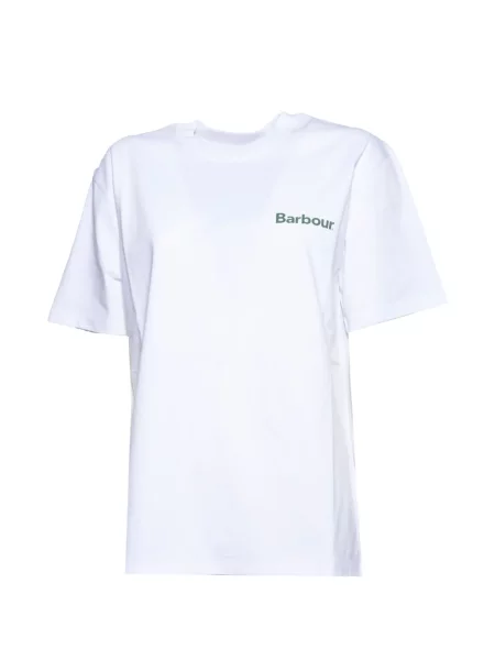 Tricou Barbour cu imagine alb