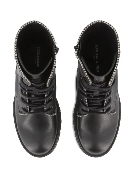 Buty do kostki dziecięce Karl Lagerfeld czarne